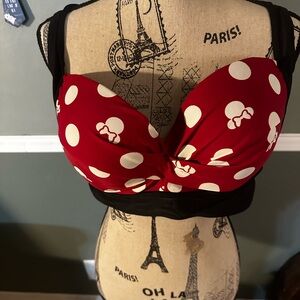 Torrid Mini Mouse Red Polka Dot Bikini Top